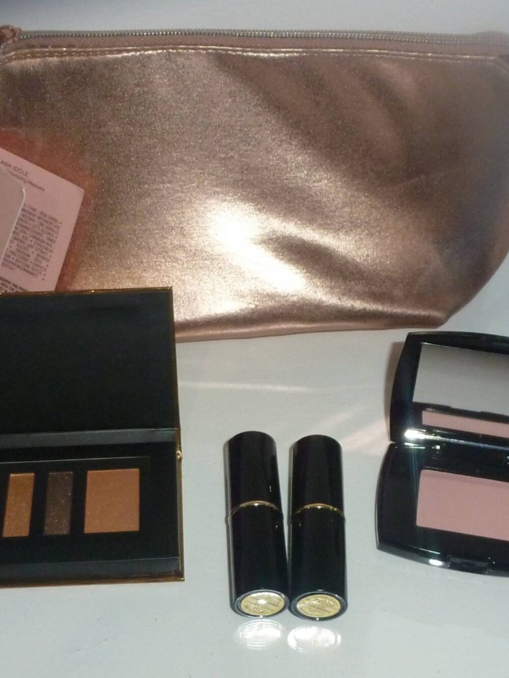 Lancome Gift Set, Ginger Brandy Lipstick, Sheer Ambourose Blush, Eyeshadow +